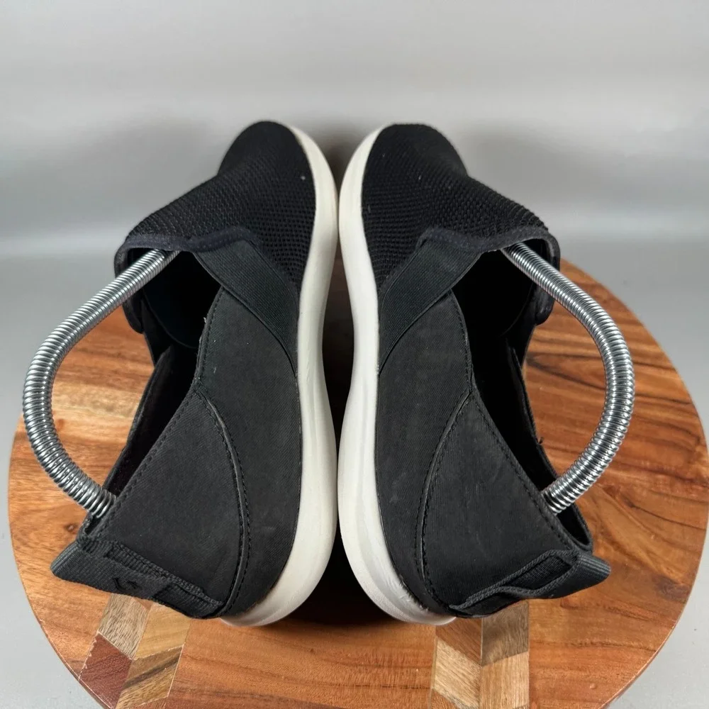 OluKai Hale'Iwa Black Slip On Mesh Sneakers Womens 10 20380-4040 Drop-in Heel